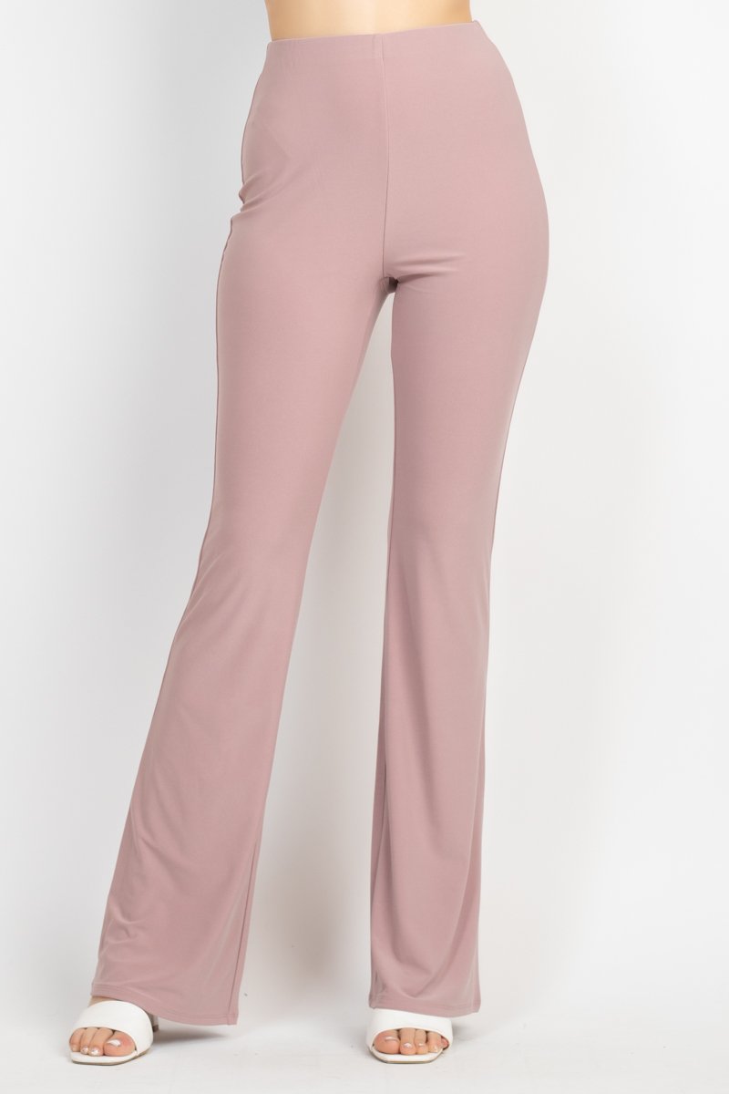 Solid Halter Top And Elastic Leggings Set - Image 6