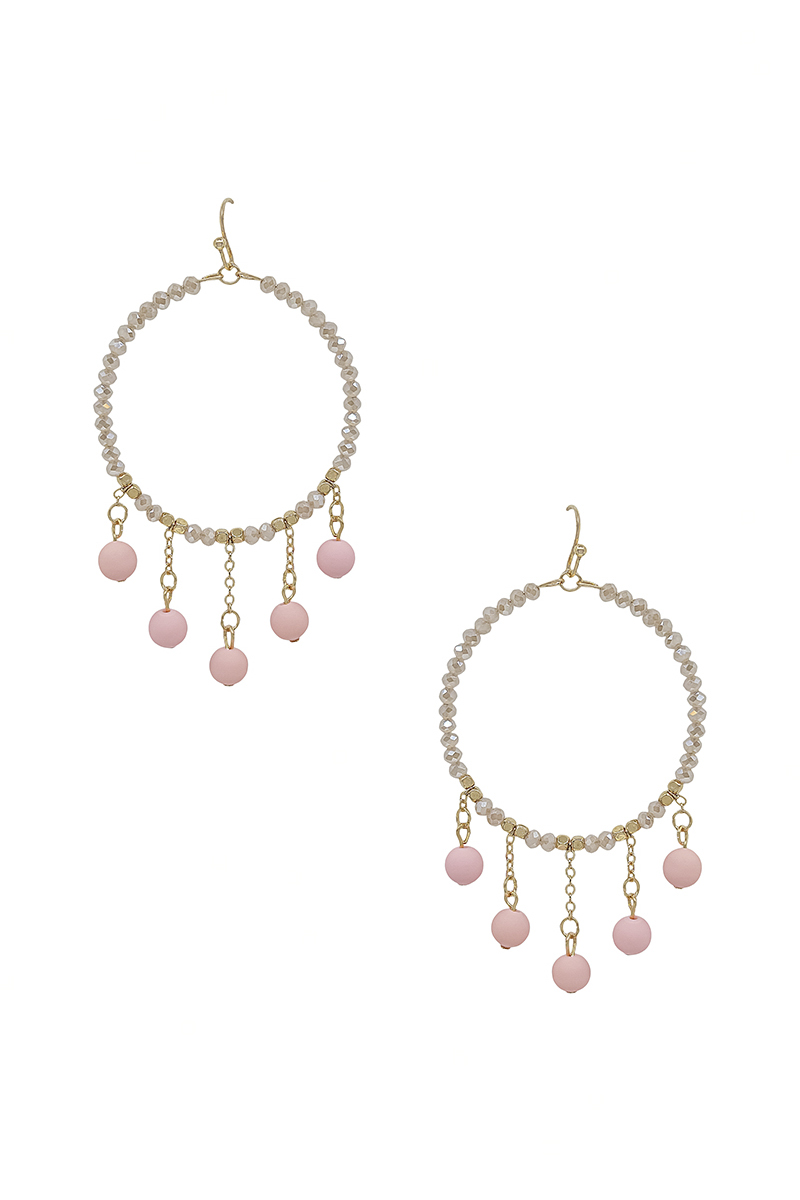 Clay Ball Charm Round Beads Earring - Image 3