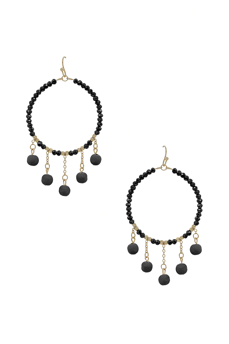 Clay Ball Charm Round Beads Earring - Image 5