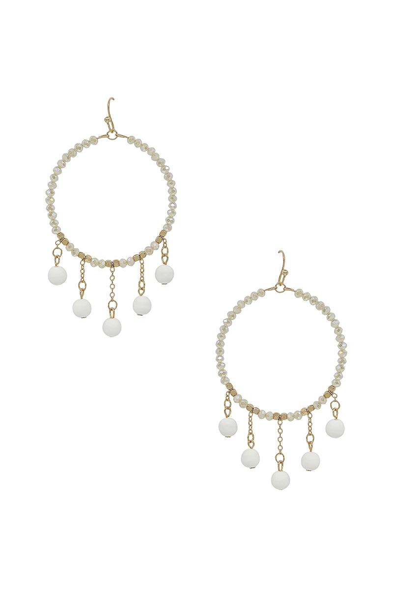 Clay Ball Charm Round Beads Earring - Image 7