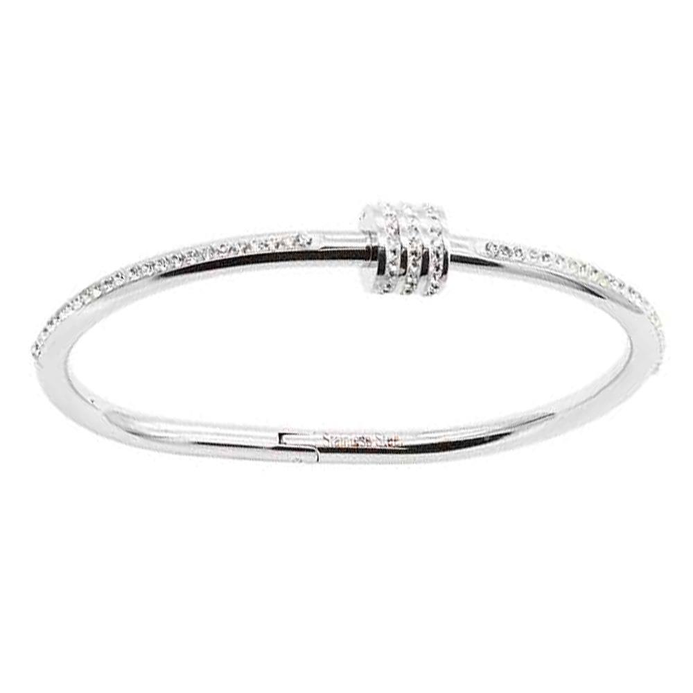 Rhinestone Metal Bracelet - Image 2